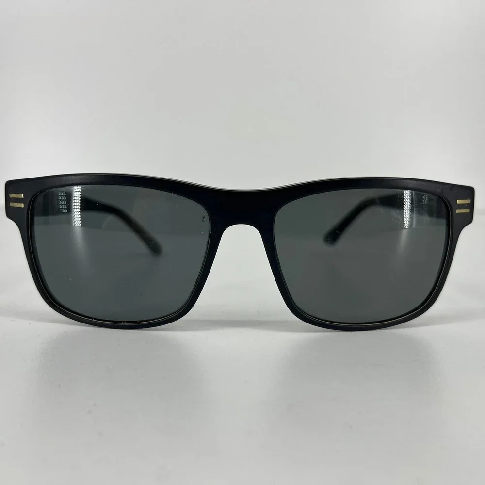 Prodesign Denmark 8618 Mens Sunglasses Matte Black Grey Rectangular 57-18-145